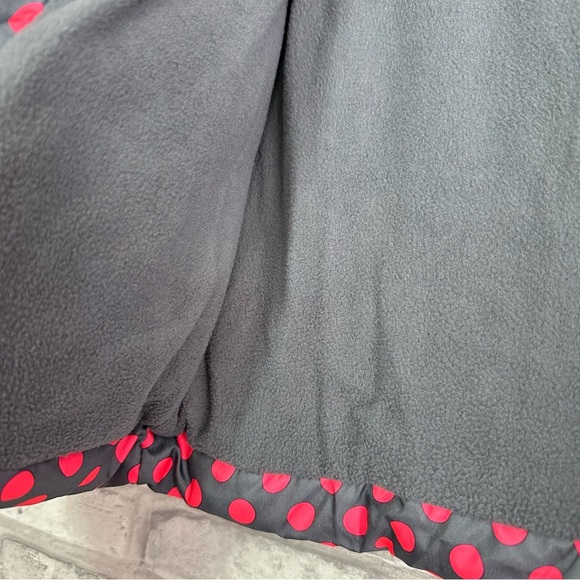 Old Navy Girls Pink Gray Polka Dot Frost Free Puffer Vest - Size M (8) - Picture 5 of 8